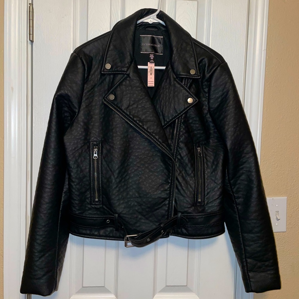 Victoria Secret Black Faux Leather Jacket
